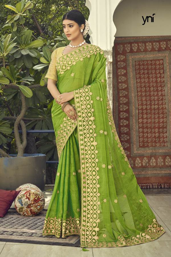 Ynf Cotton Gota Fancy Designer Festive Wear Cotton Silk Heavy Saree Collection